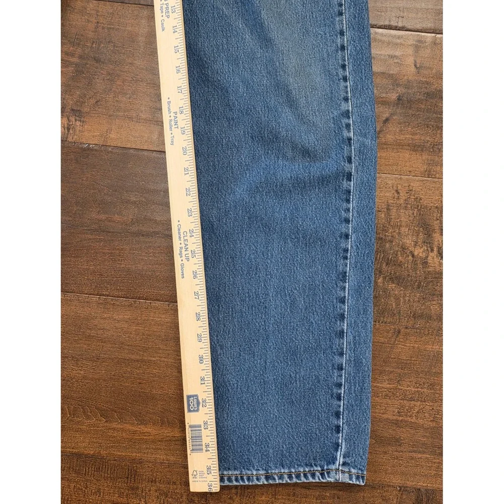 VTG 90's Western Ranch Levis 550 Relaxed Fit Jeans 36x36 Blue Denim Made in USA